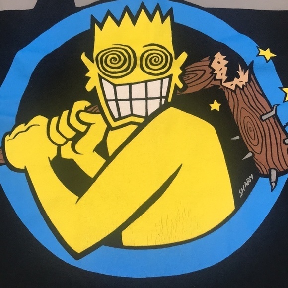 Gildan Black All Men'S Allroy Broken Bat Screen Print T-Shirt size S - Picture 5 of 9